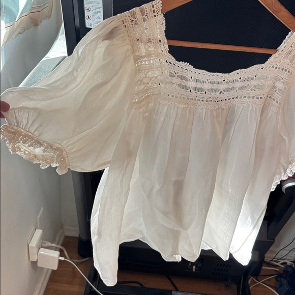 Doen White Lace Blouse - Picture 4 of 16
